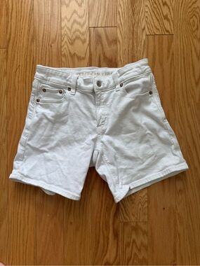 American Eagle White Denim Shorts
